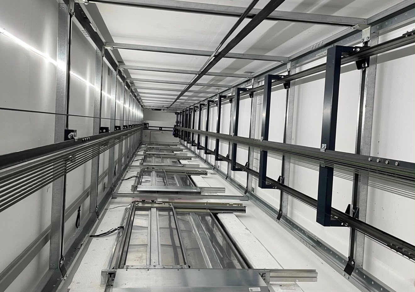 New lift shaft installation